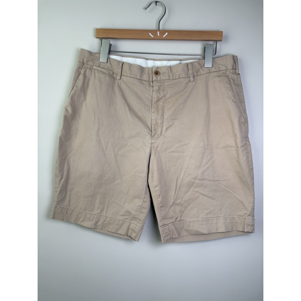 Polo Ralph Lauren Mens Classic Fit Chino Shorts Tan Khaki Cotton Size 36